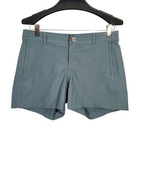 Kuhl Trekr Shorts Women's 6 Dark Teal Hiking Fishing UPF-50 Nylon Blend